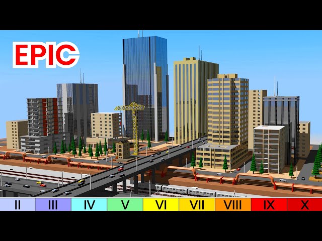 3D CITY: Earthquake SIZE Comparison