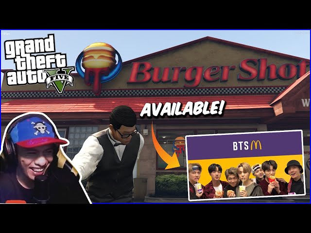 New Burgershot Job in GTA 5 (ANG SARAP NG BTS MEAL!)