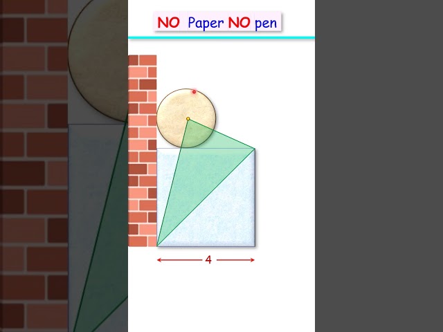 113) No paper NO pen . . find △ area  #maths