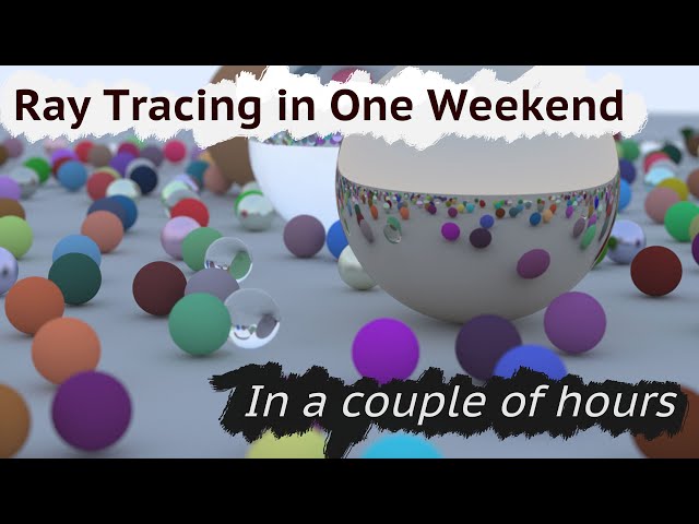 Ray Tracing in One Weekend -- In an hour! (Part One)