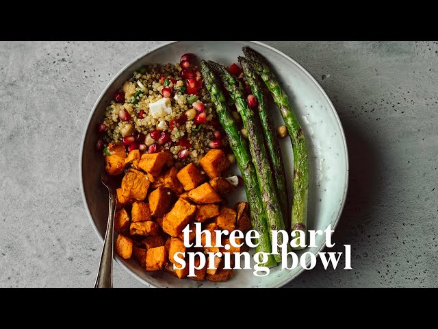 Three part lunch bowl l easy, vegan recipe
