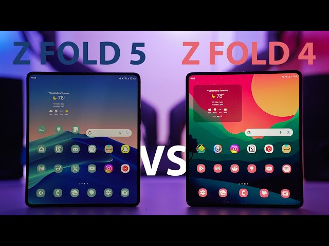 Galaxy Z Fold 5 vs Galaxy Z Fold 4
