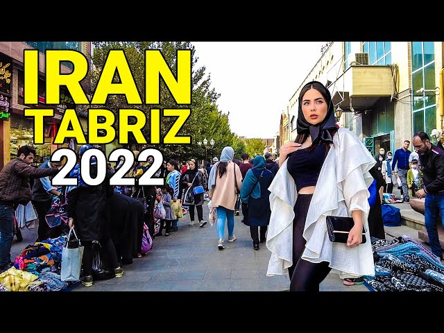 IRAN - Walking In Tabriz 2022 Iranian People Life | Tarbiat Street ایران