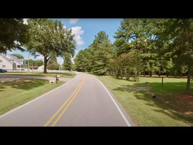 Countryside Drive Leading to Wendell, North Carolina | Driving Sounds for Sleep and Study