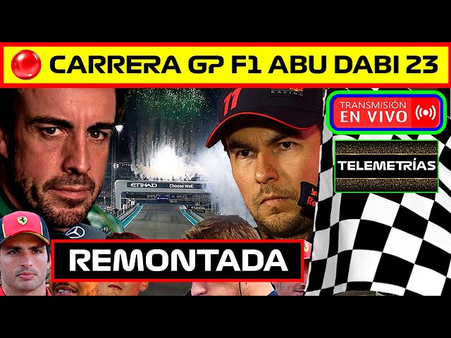 🔴 EN VIVO CARRERA GP F1 LAS ABU DABI 2023 | TELEMETRÍAS Y PILOTOS + VIDEO ANÁLISIS LIBRES 3