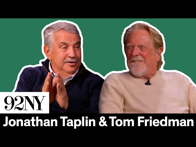 Jonathan Taplin with Tom Friedman: The End of Reality and the War in Gaza