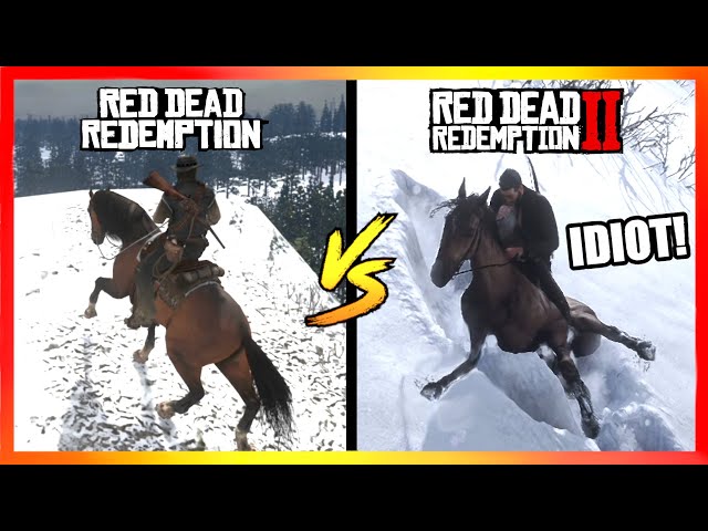 HORSES LOGIC in Red Dead Redemption Games! (RDR1 vs. RDR2)