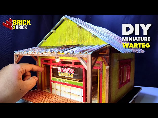 DIY Miniatur Rumah Makan Warung Tegal (WARTEG) #miniature