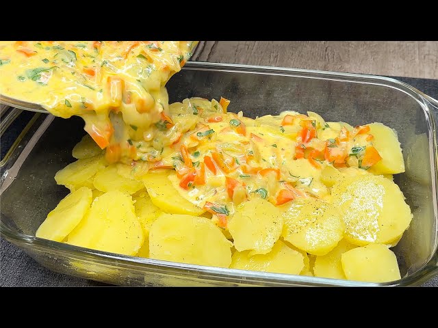 The most delicious potato recipe! You will do it every day! Quick and easy dinner!