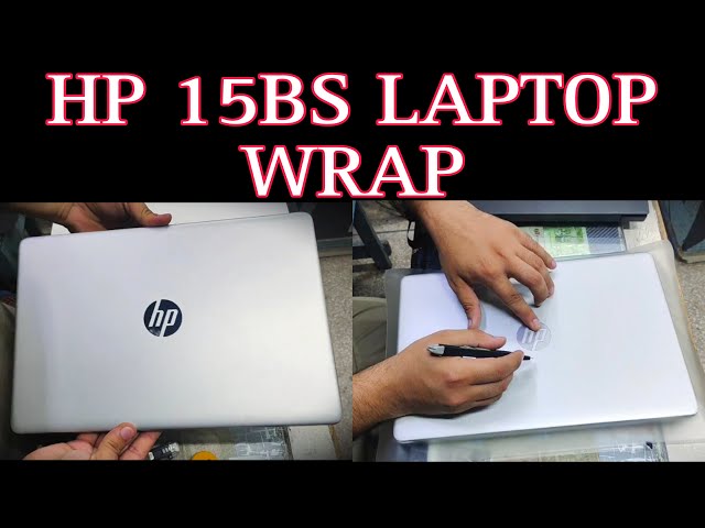 Hp laptop wrap with transparent matt vinyl