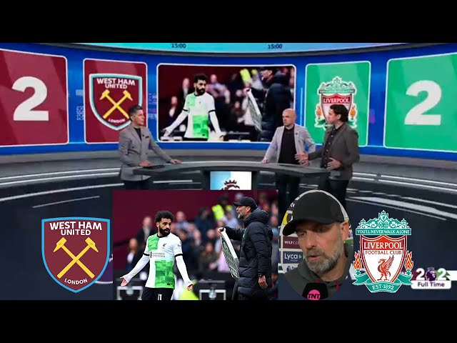 West Ham vs Liverpool 2-2 Jurgen Klopp And Salah Fight On The Touchline🤬 Jurgen Klopp Reaction