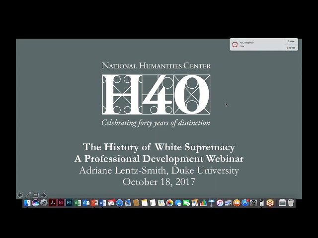 The History of White Supremacy