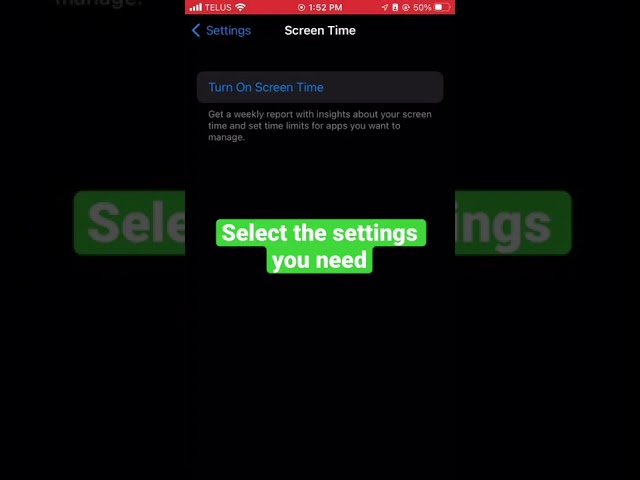 #shorts how to set up screen time and app limits on iPhone ⏳