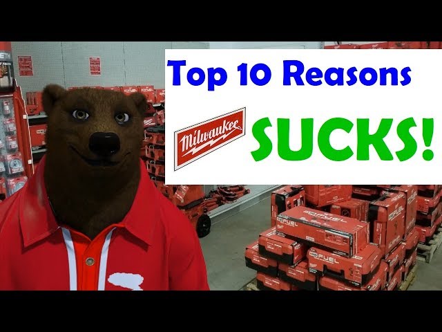 Top 10 Reasons Milwaukee Tools Suck!  Now with 50% MORE Hateraid!