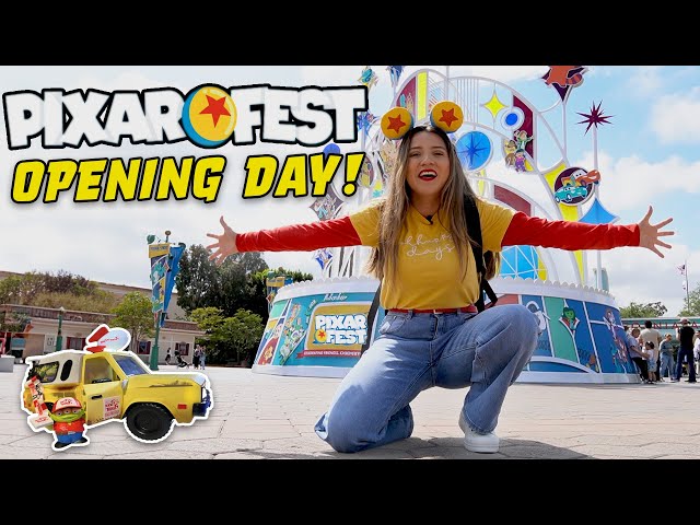 PIXAR FEST OPENING DAY!! DISNEYLAND 2024 ( NEW FOODS, POPCORN BUCKETS, AND SHOWS!) ✨🎡🎢