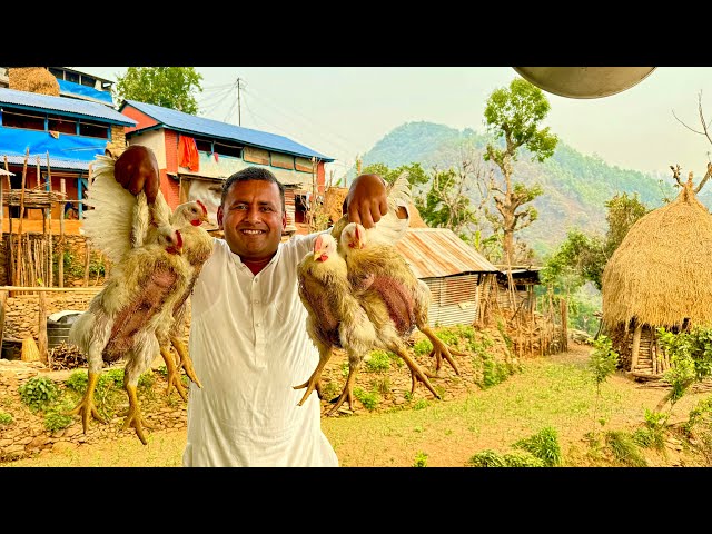 Cooking in Nepal’s Muslim Village | Delicacy of Chicken and Rice | PILAF Cooked in the Village