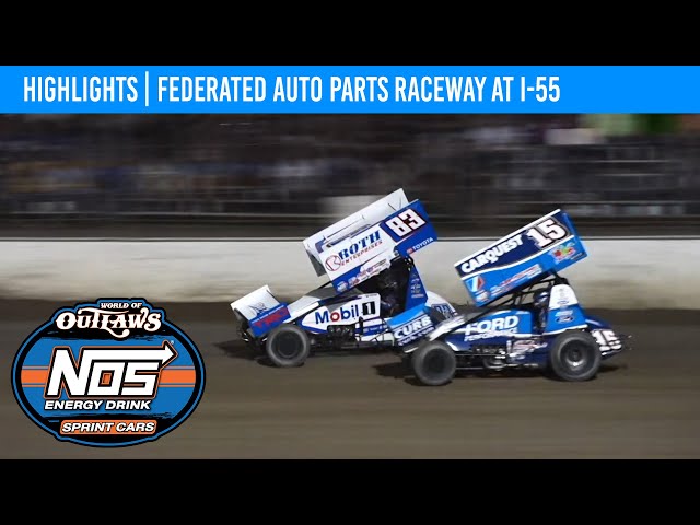 World of Outlaws Sprint Cars | Federated Auto Parts Raceway | April 13, 2024 | HIGHLIGHTS