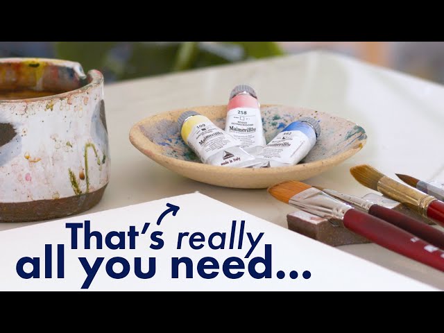 The only watercolor supplies you need...
