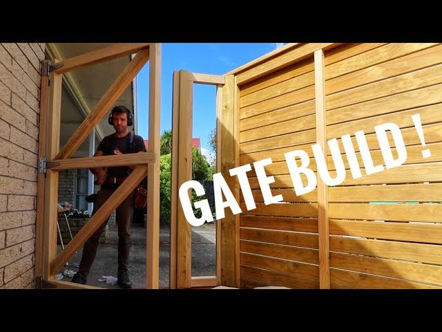 How to Build a Wooden Gate with Horizontal Slats