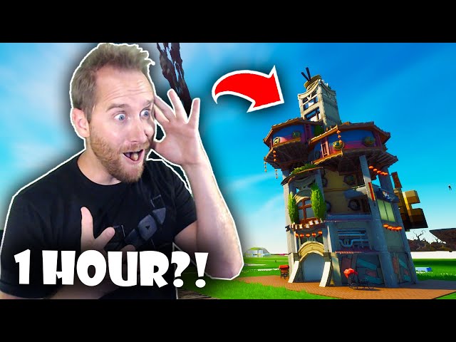 1 Pro vs 3 Fortnite Builders with ONLY 1 Hour to Build!