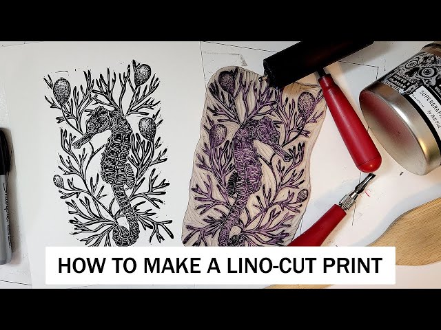 Lino-Cut Printmaking Process - Tips and Tricks - EHollingsheadArt