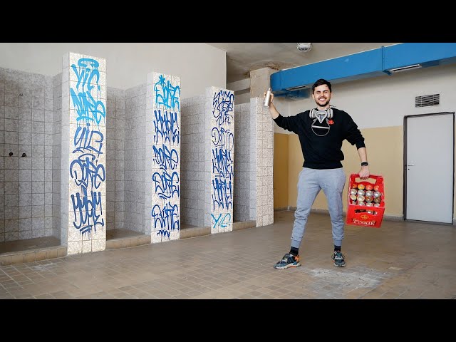 Graffiti Artist left ALONE in a SCHOOL!