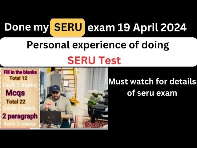 TFL SERU Real Exam Questions 2024 | My SERU Exam experience  | Seru real exam questions 2024,sa pco
