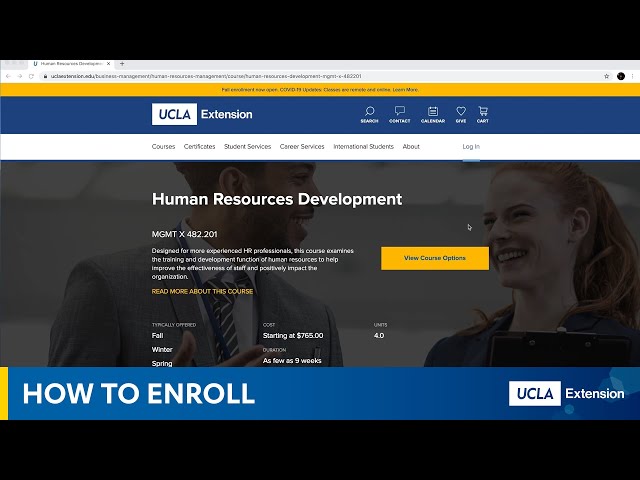 UCLA Extension: How to Enroll