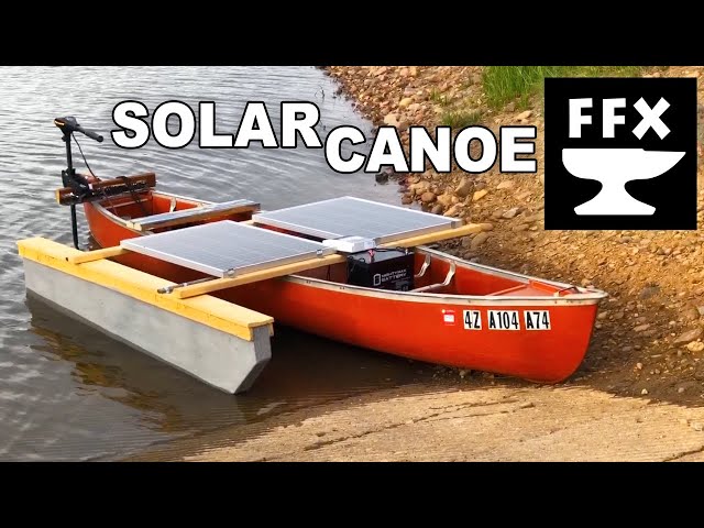 Solar Powered Canoe (solar boat build)