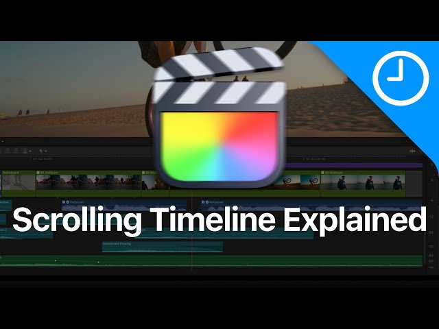 Final Cut Pro 10.7 - Automatic Scrolling Timeline explained!