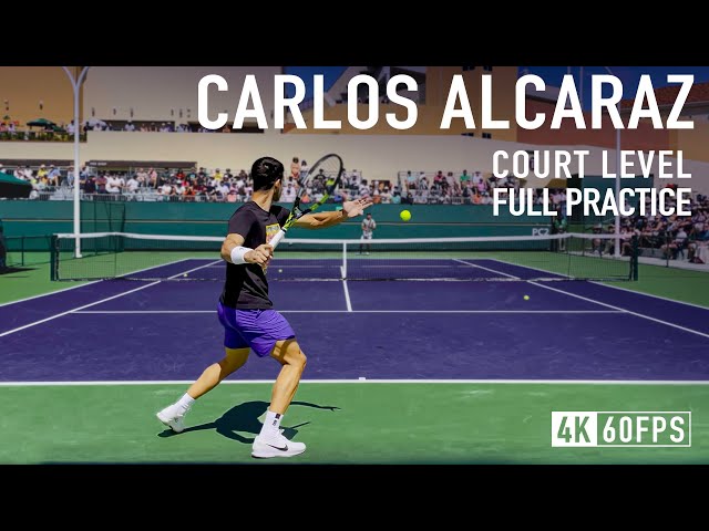 Carlos Alcaraz | Court Level Practice [2023 IW]