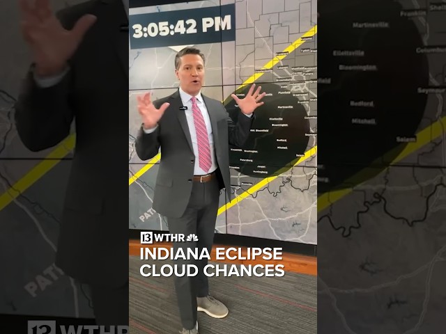 Total Solar Eclipse cloud chances for Indiana — As of April 5, 2024