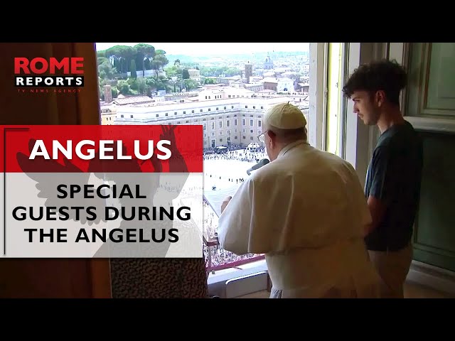 Special guests join Pope Francis in Apostolic Palace during Sunday Angelus | 07-23-2023