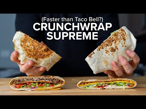 Can I make Taco Bell's Crunchwrap Supreme FASTER than ordering one?