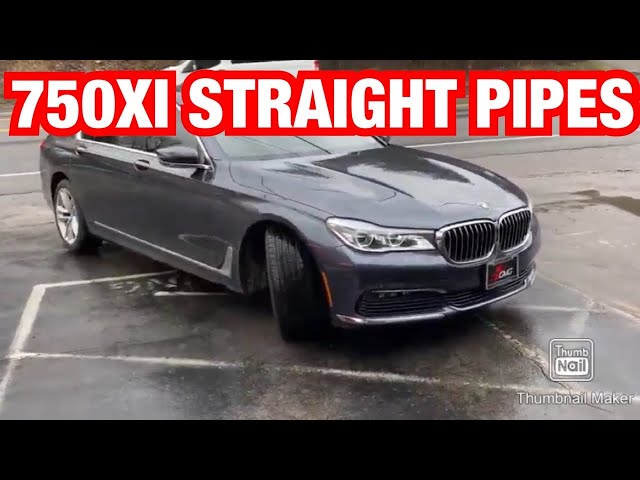 2018 BMW 750xi TRUE DUAL EXHAUST w/ STRAIGHT PIPES!!