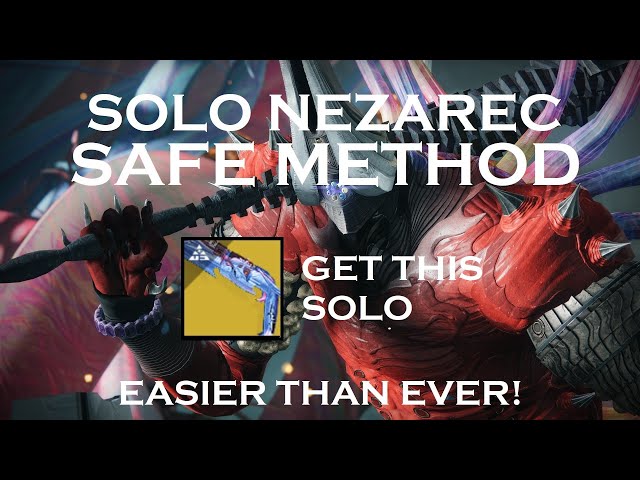 Solo Nezarec (Safe / No Heavy DPS Method) - Solar Hunter | Destiny 2 Into the Light
