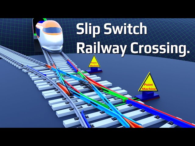 A Slip Switch Railway Crossing| How Train change tracks