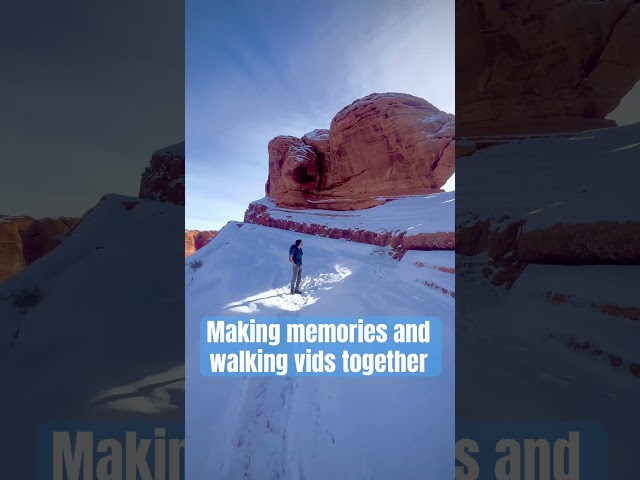 Making Memories and walking vids in Arches #treadmillworkout #hiking #utah