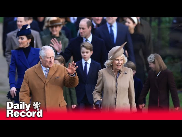 Royal Family attend Christmas Day service at St Mary Magdalene Church, Sandringham