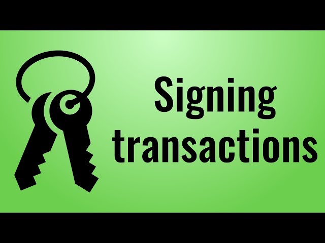 Signing transactions - Blockchain in Javascript (part 4)