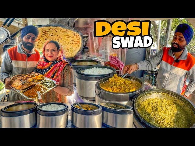 Rs.39/- Ultimate Desi Ghee Wala Nashta | Sardar ji ka Desi dhaba | Street Food India
