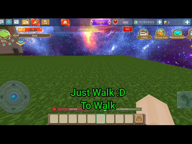 How to walk in blockmango?