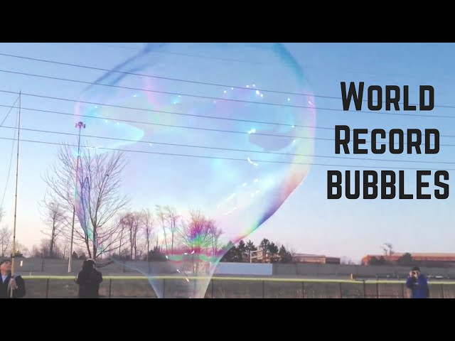 World Record Largest Soap Bubble