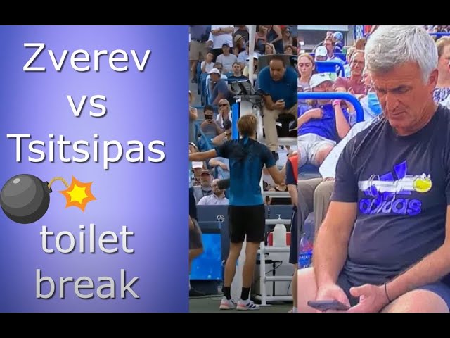 Sascha Zverev upset with Tsitsipas toilet break