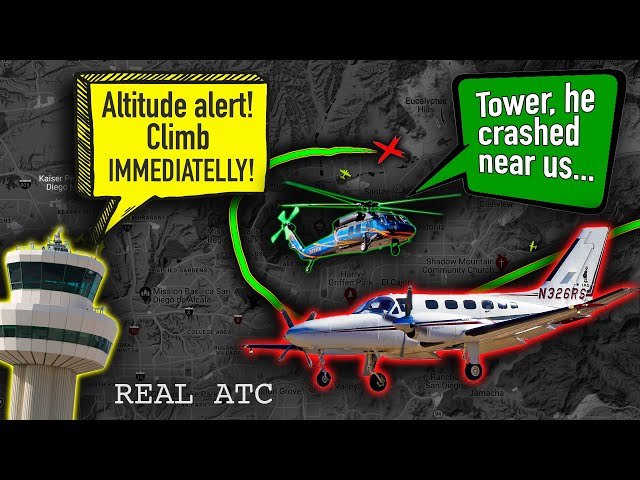 Plane Crashed Near Highschool After Pilot Loses Control of Airplane. REAL ATC
