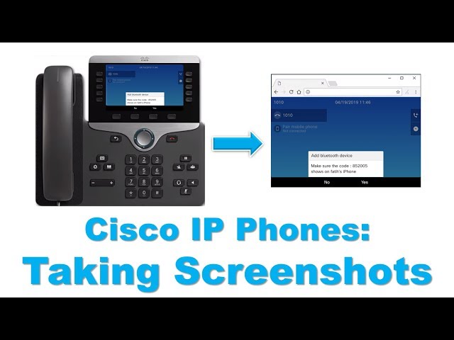 How To Take a Screenshot Of a Cisco IP Phone