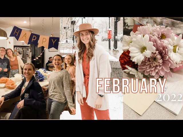 FEBRUARY VLOG // Academy Update, Valentine's Day, Skiing in Vermont, Birthdays, time is flying by...