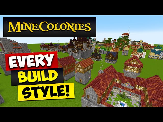 MineColonies Every Build Style In The Game!