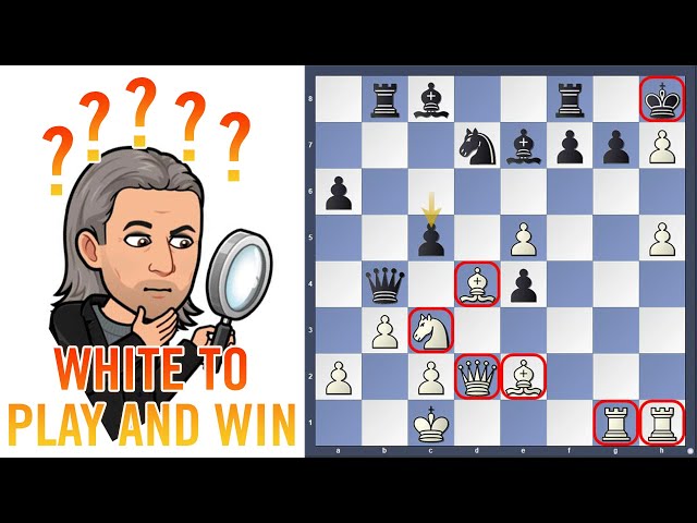 Chess puzzle of the week - White to play and win #shorts