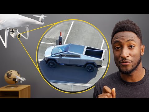 On New Cybertruck Updates from Drone Footage...